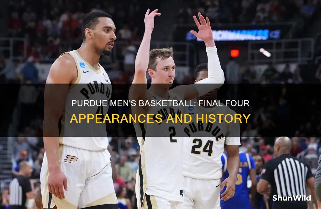 how many final fours for purdue mens basketball