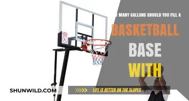 Filling Your Basketball Base: Gallons for Stability