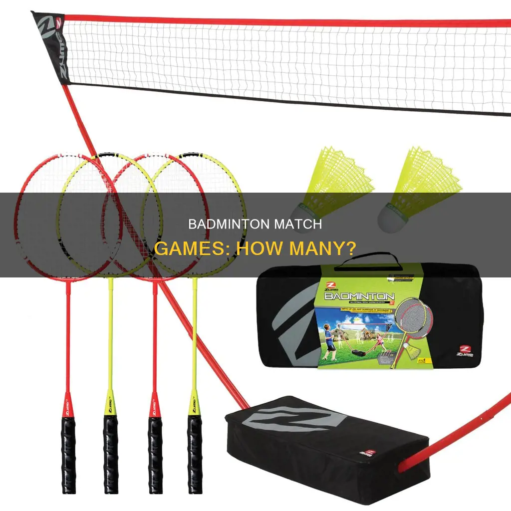 how many games are in a badminton match