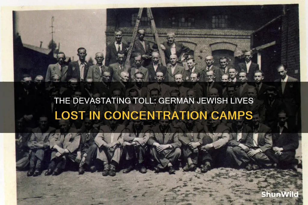 how many german jewish died in concentration camps