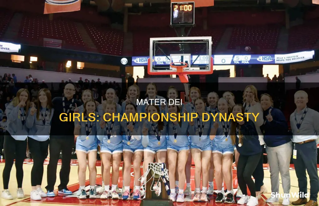 how many girls basketball championships does mater dei have