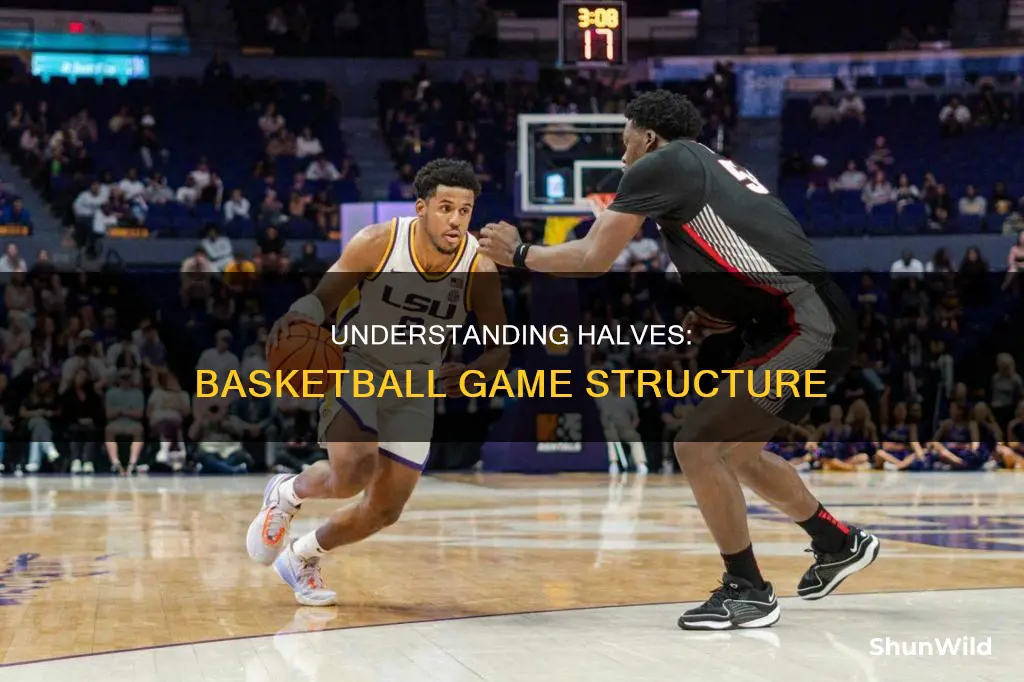 how many halves in basketball