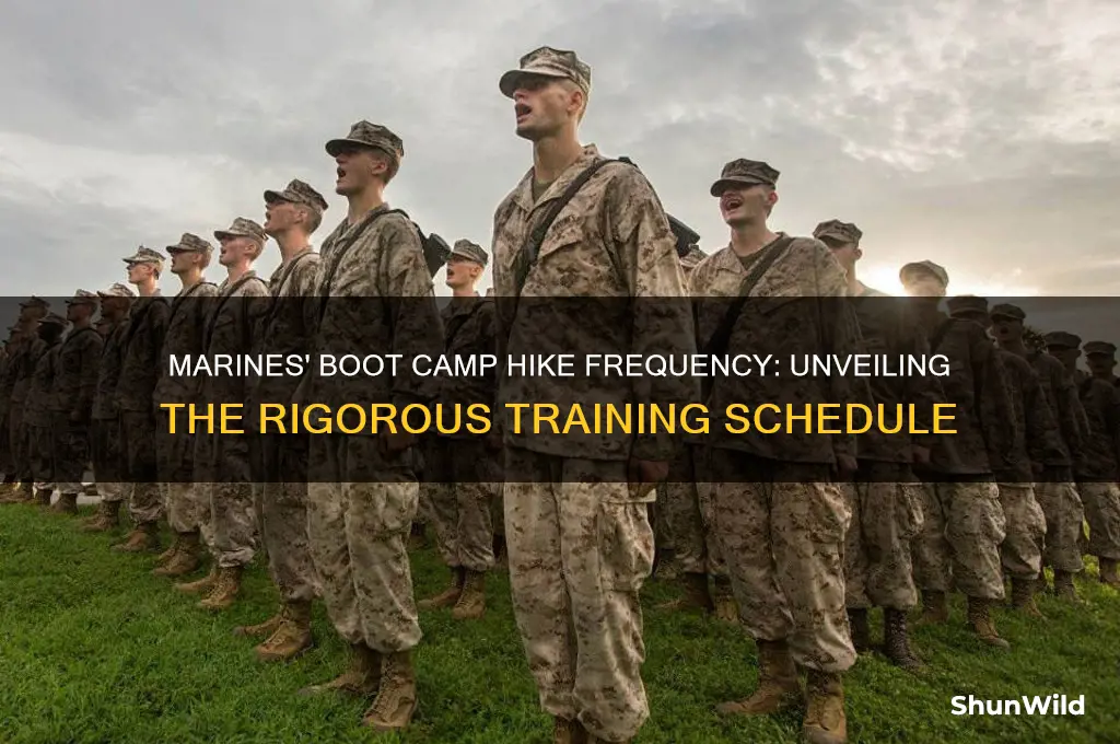 how many hikes fo marines do during boot camp