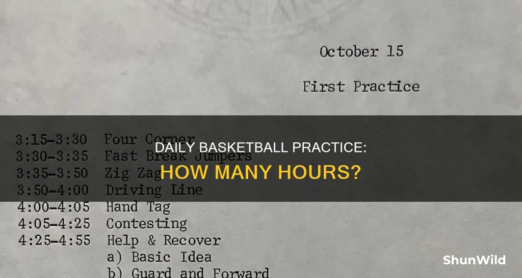 how many hours a day do you practice basketball