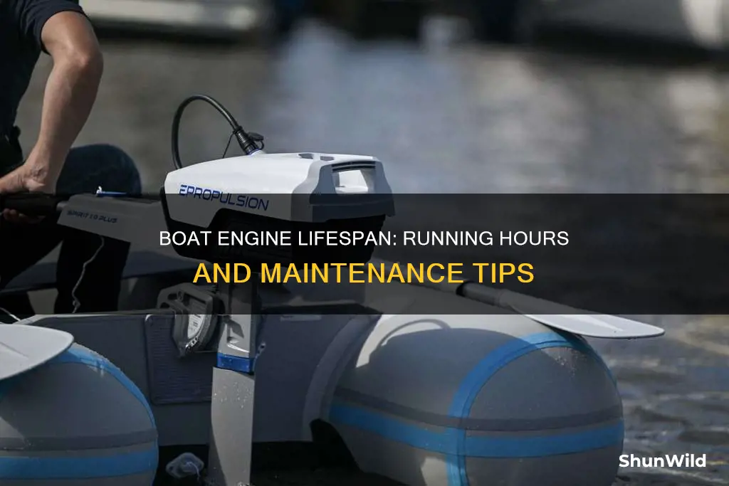 how many hours does a boat engine last