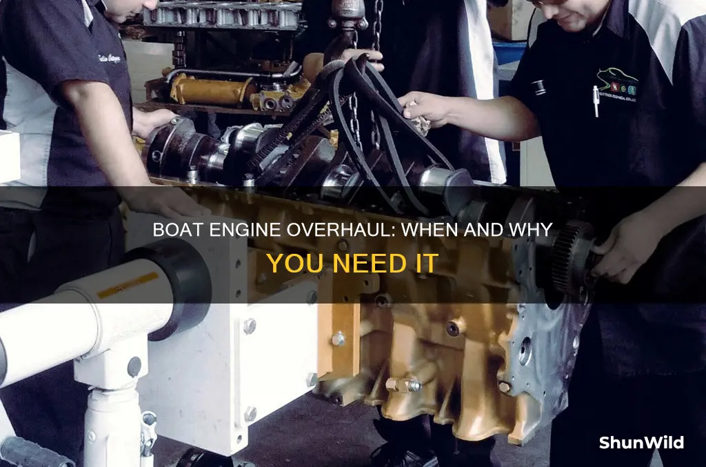 how many hours on boat engine before overhaul