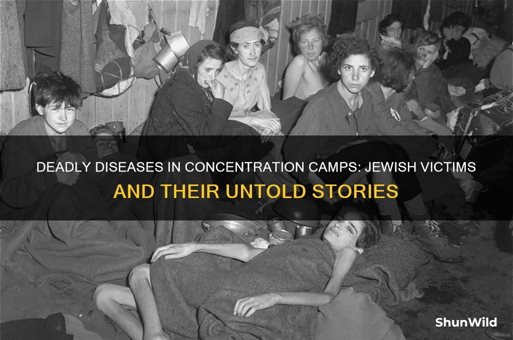 how many jews died to diesese in concentration camps