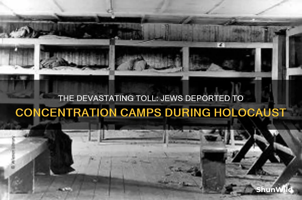 how many jews were sent to concentration camps