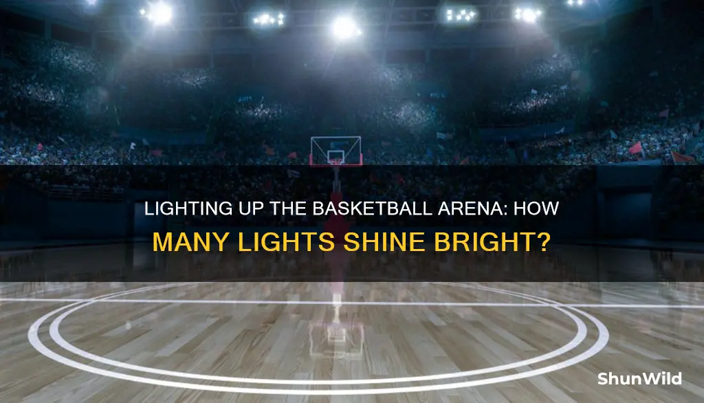 how many lights in a basketball arena