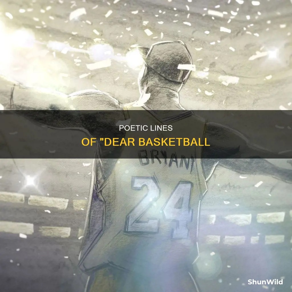 how many lines are in dear basketball