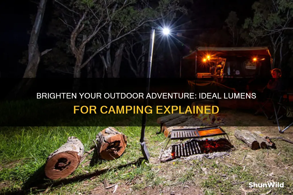 how many lumens for camping