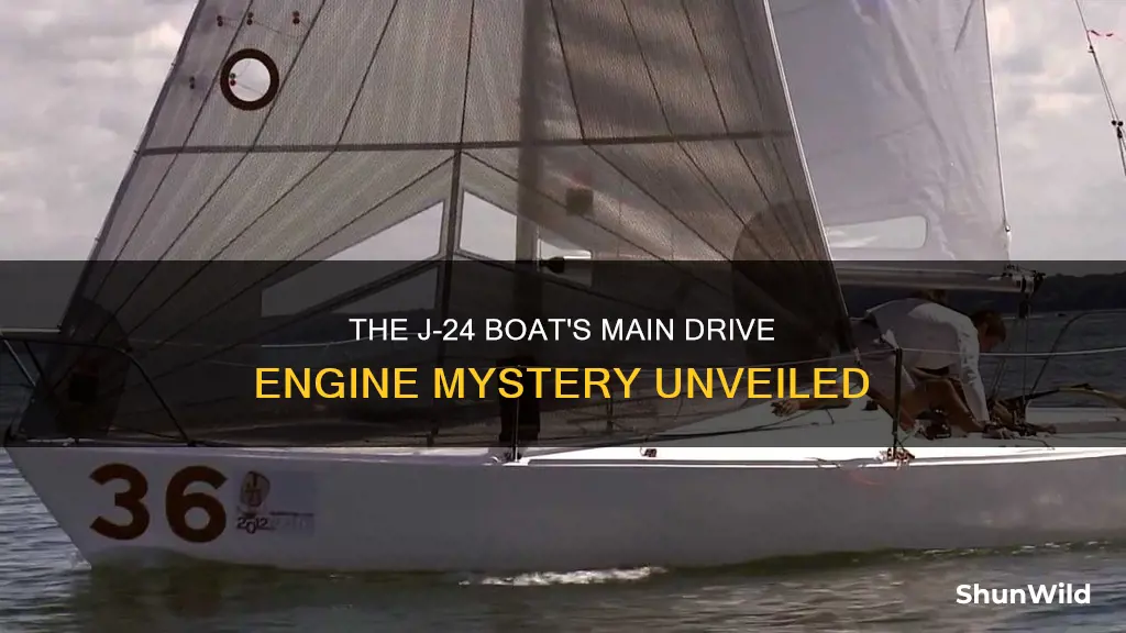 how many main drive engines does a j-24 boat