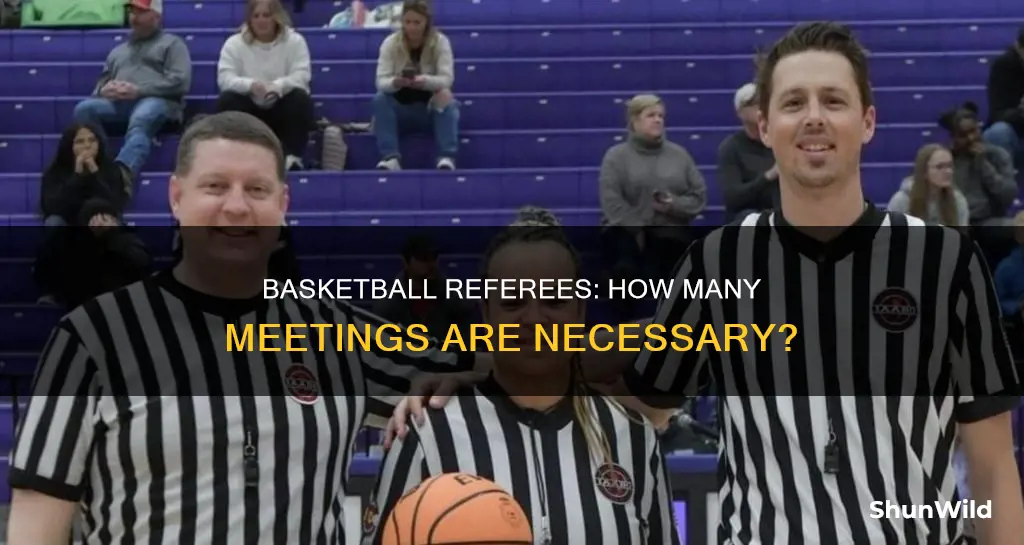 how many meetings do piaaa officals need to attend basketball