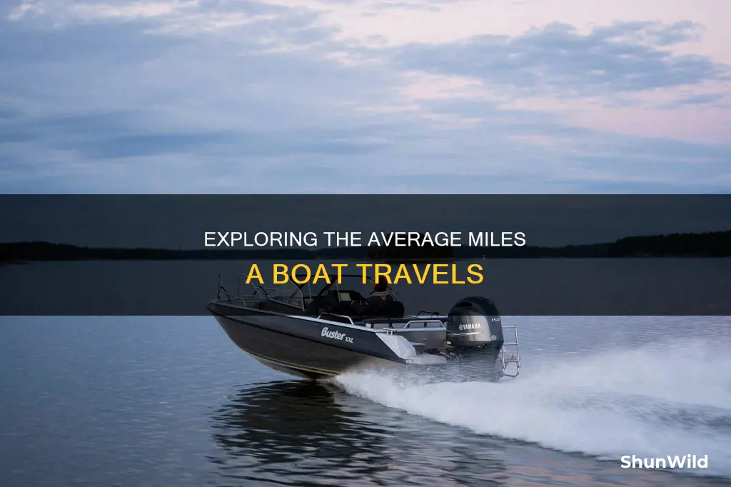 how many miles does an average boat go