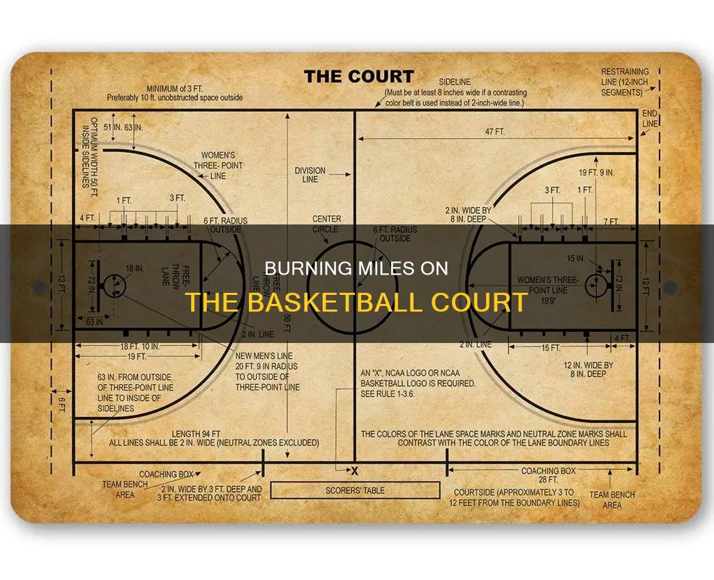 how many miles fro mone hour of basketball