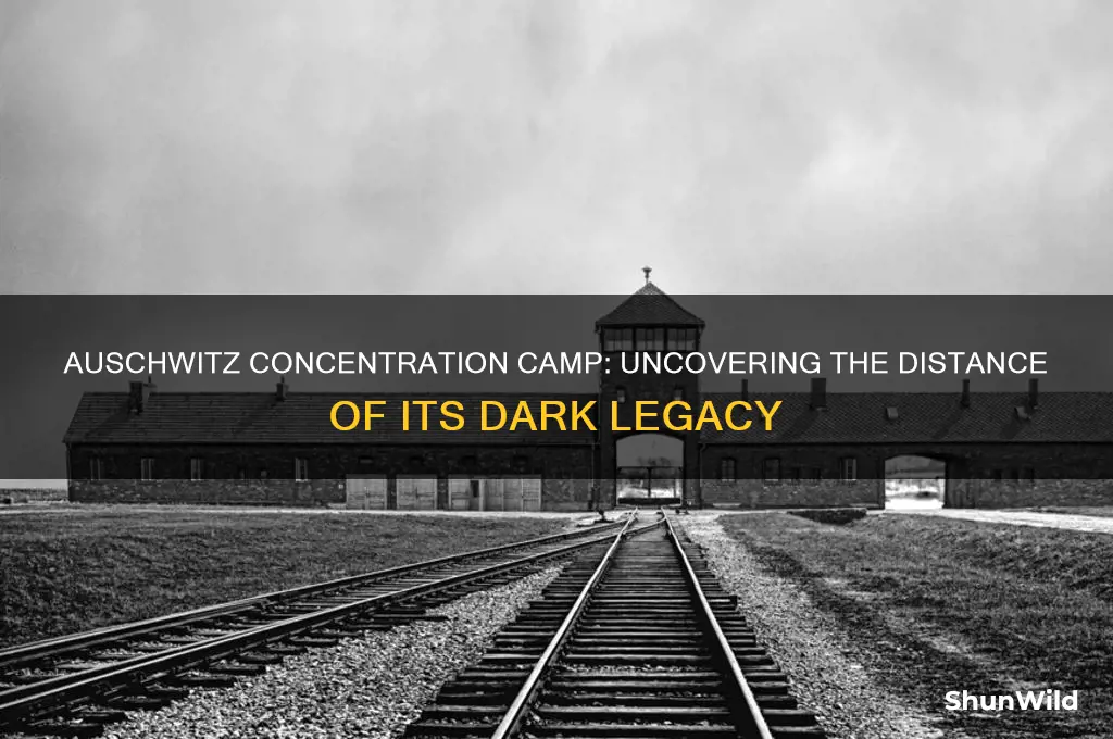how many miles was auschwitz concentration camp