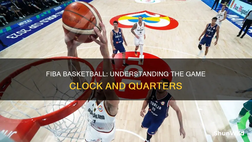 how many minutes per quarter in fiba basketball