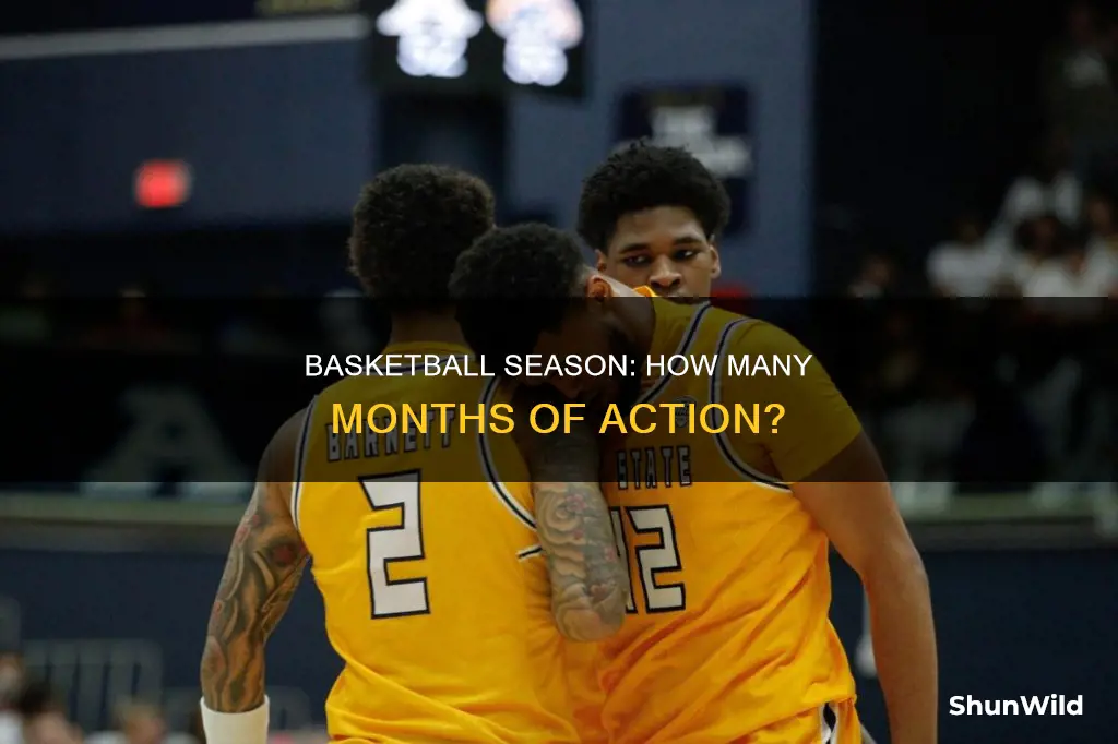 how many months in a basketball season