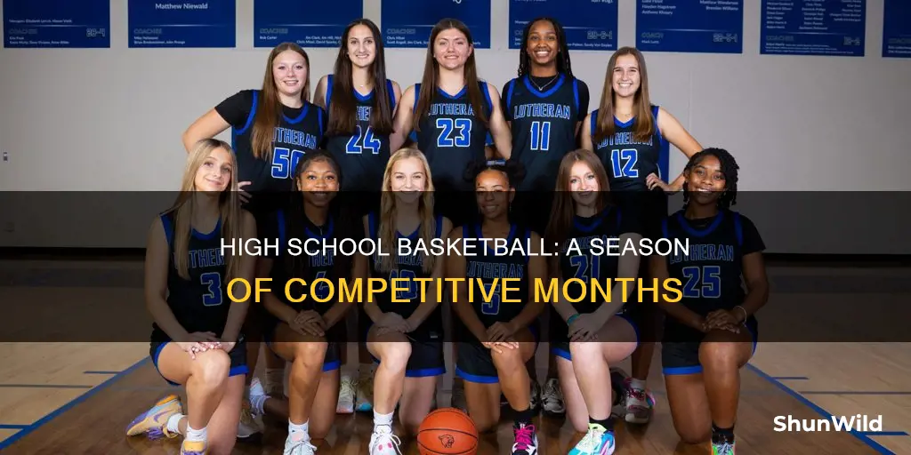 how many months is high school basketball