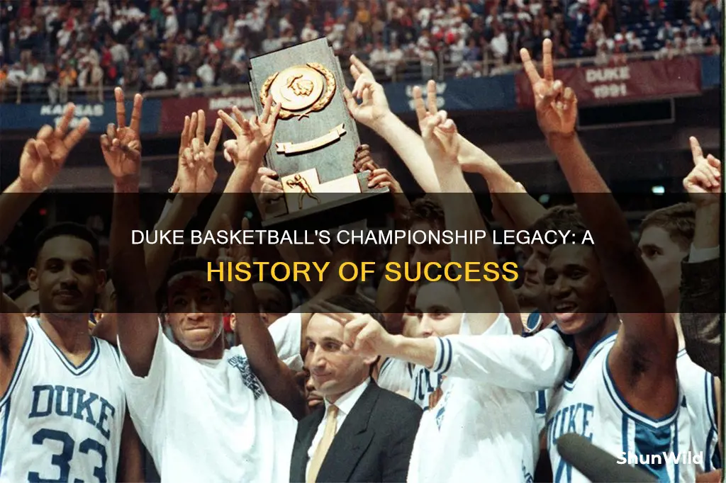 how many national champions does duke basketball have