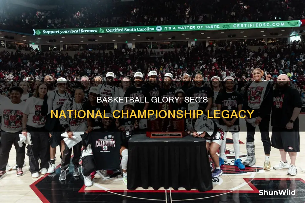 how many national championships does the sec have in basketball
