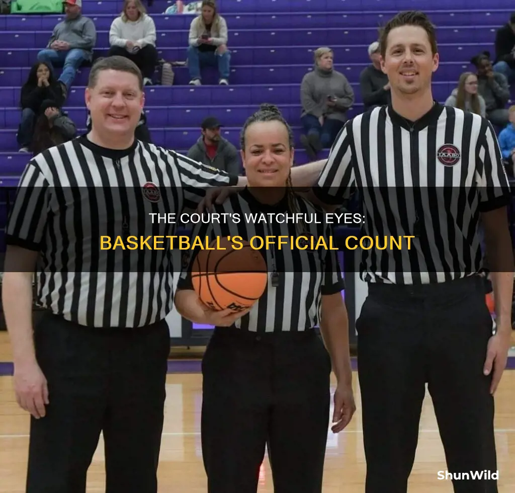 how many official are in basketball