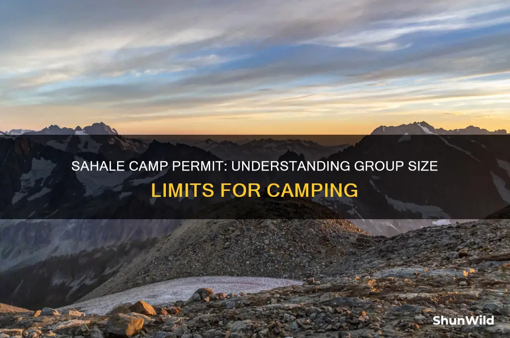 how many people can camp at permit for sahale camp