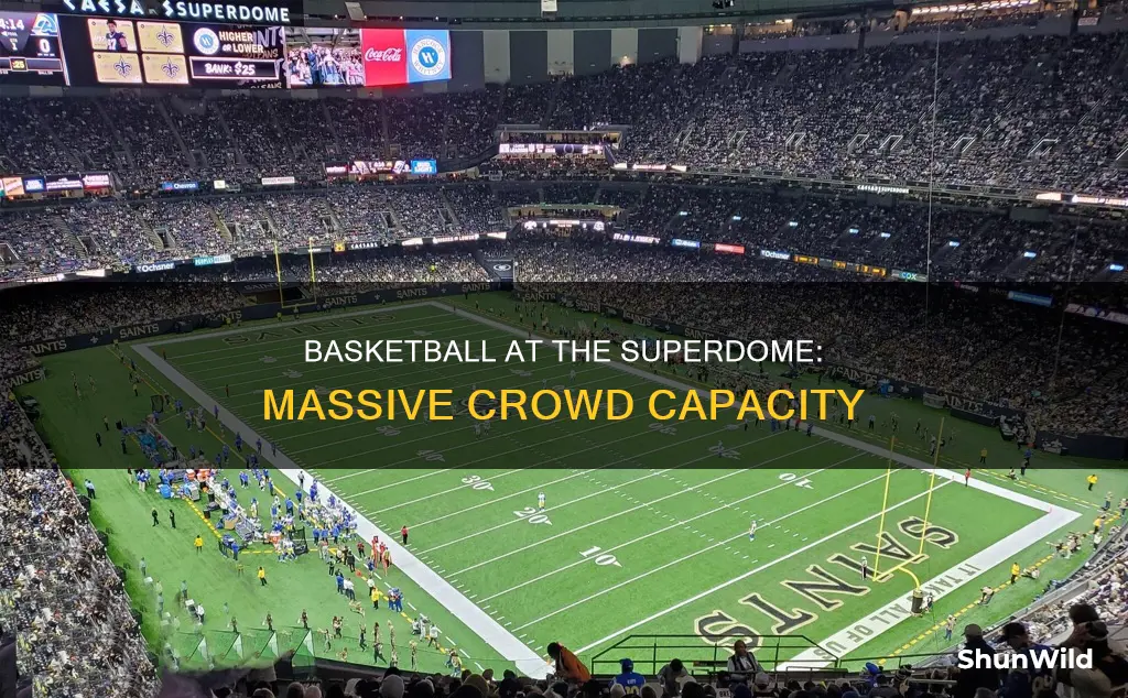 how many people does the superdome hold for basketball