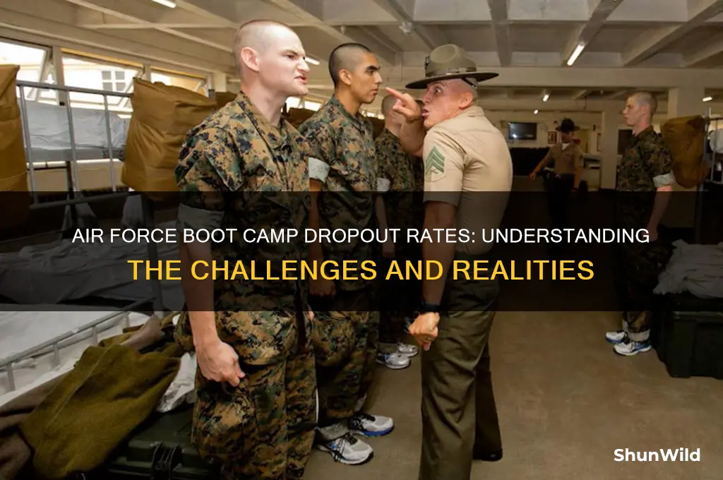 how many people drop out of airforce boot camp