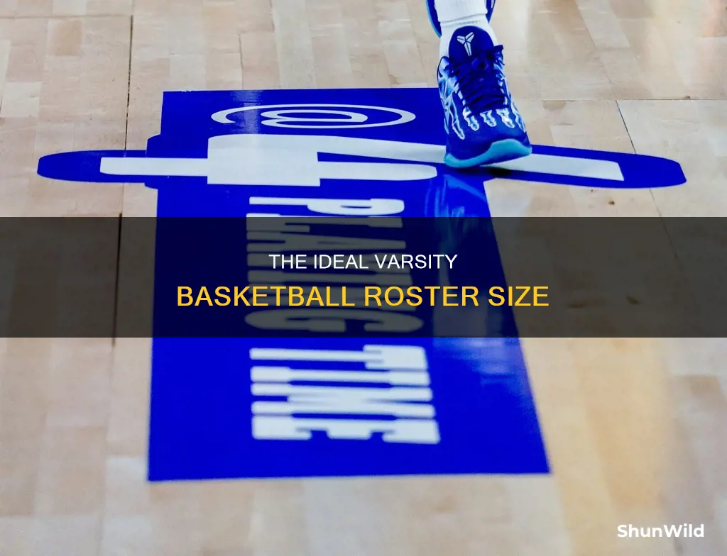 how many people on a division 1 varsity basketball roster