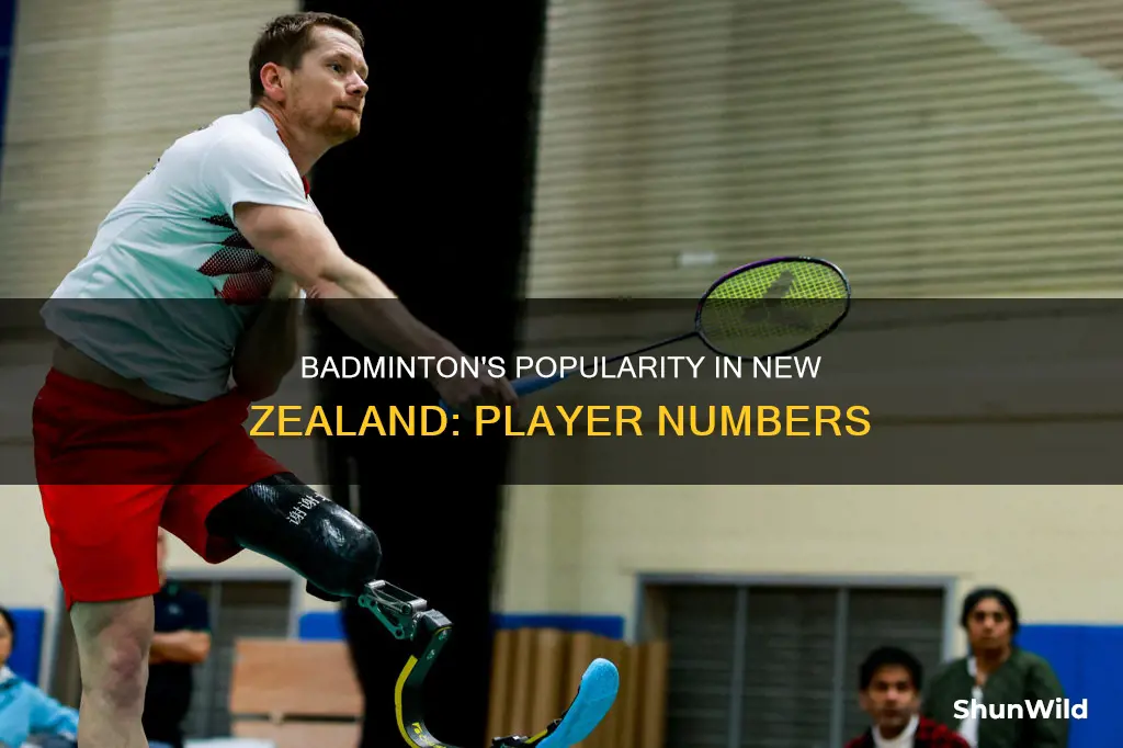 how many people play badminton in new zealand