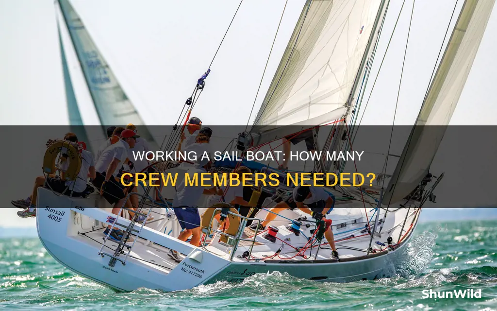 how many people to work a sail boat