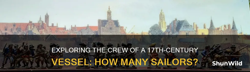 how many people work on a 17th century boat