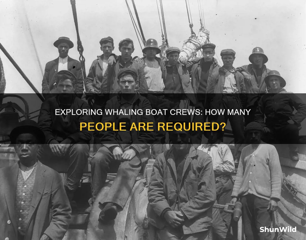 how many people work on a whaling boat