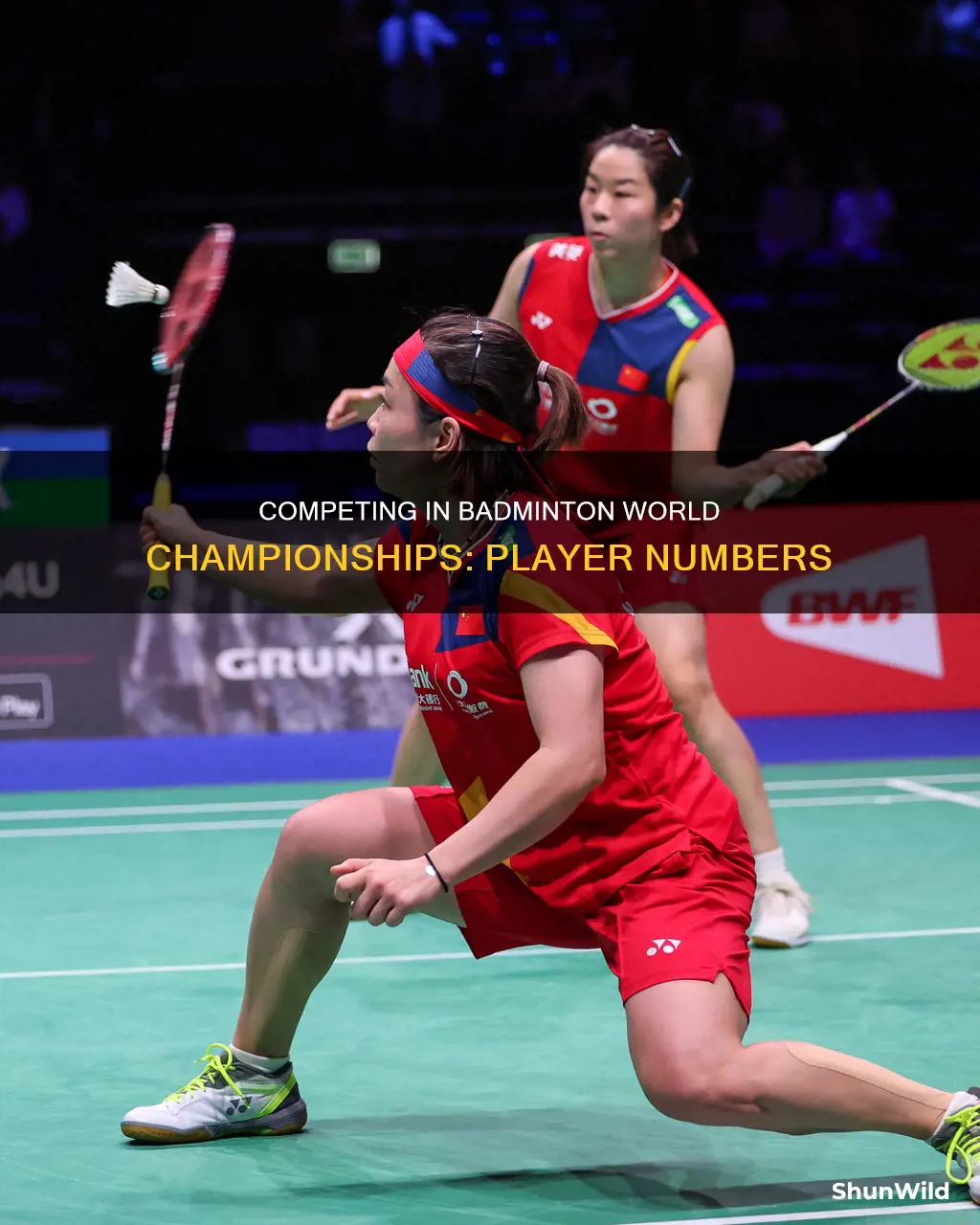 how many players compete in badminton world championships
