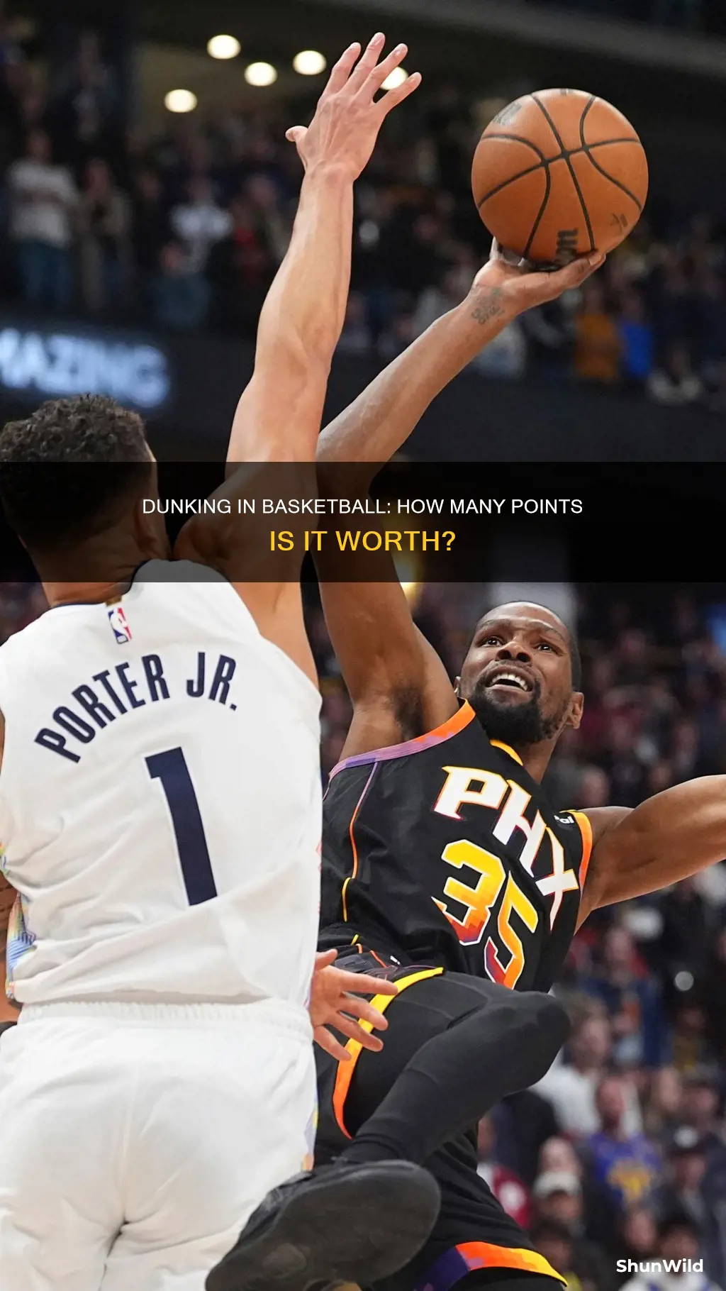 how many points is a dunk in basketball