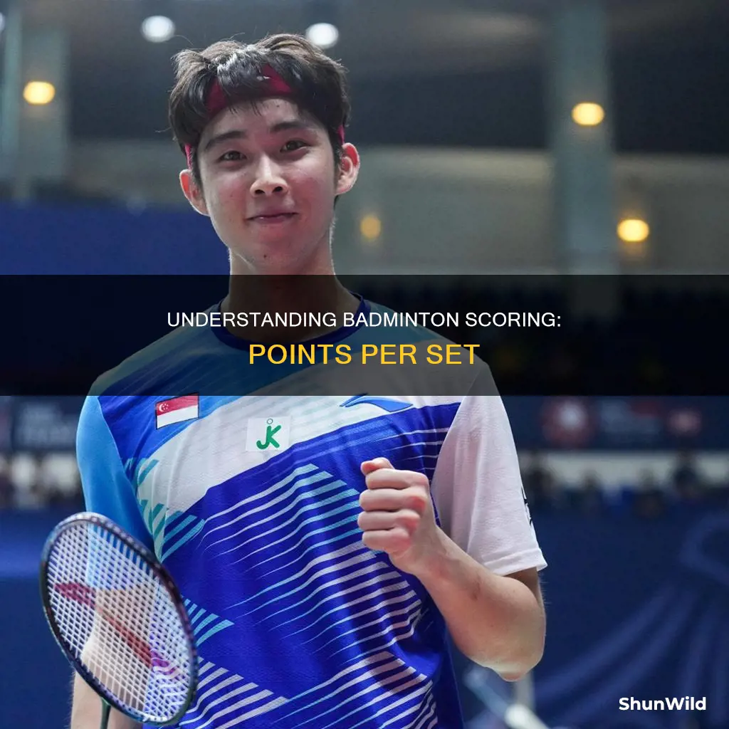how many points per set in badminton