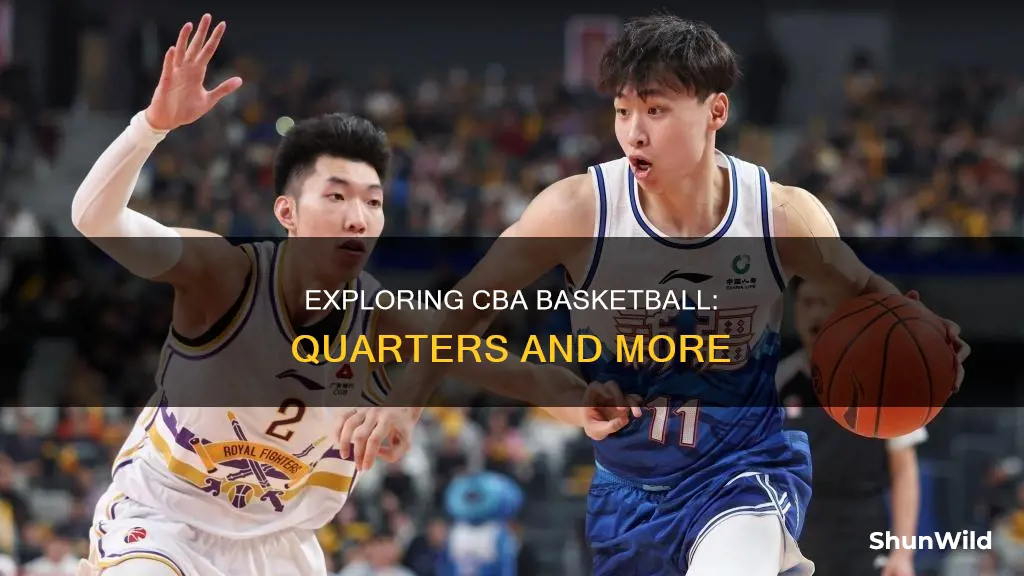 how many quarters in cba basketball