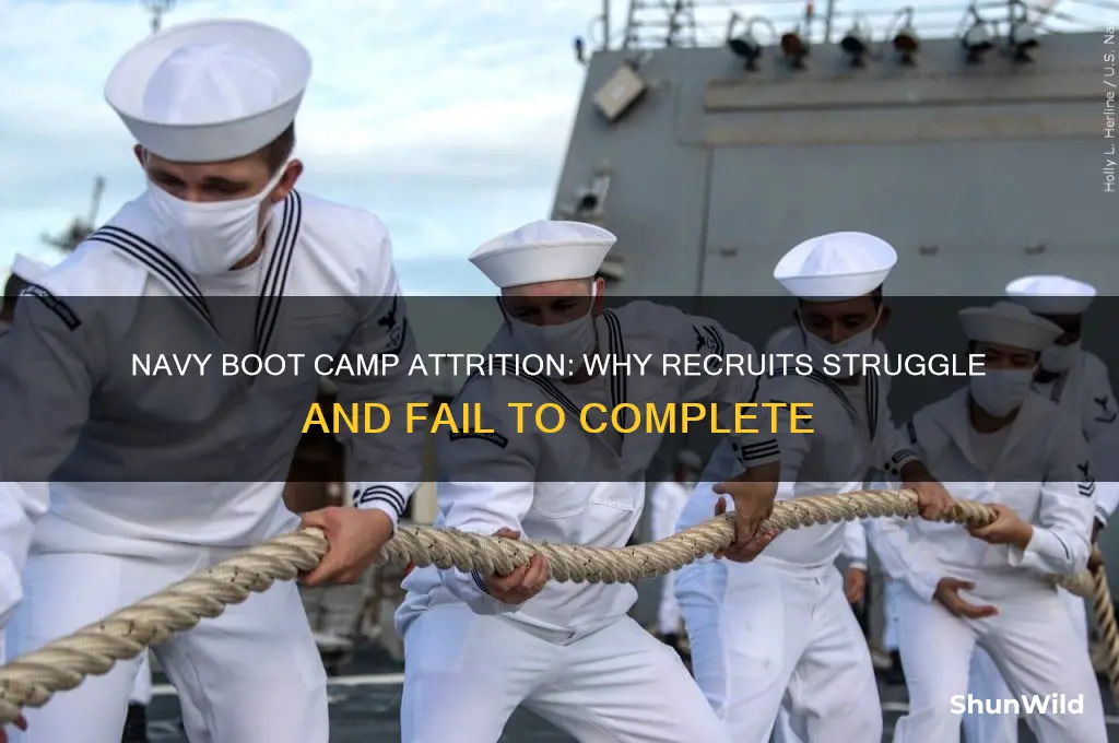 how many recruits fail at navy boot camp