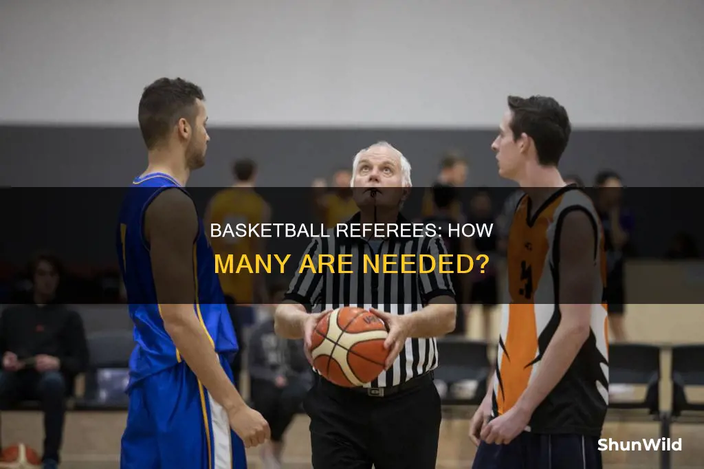 how many referees in basketball