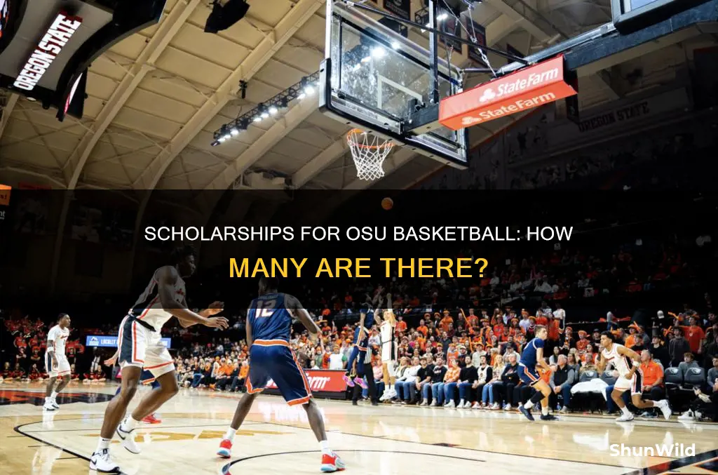 how many scholarships for osu basketball