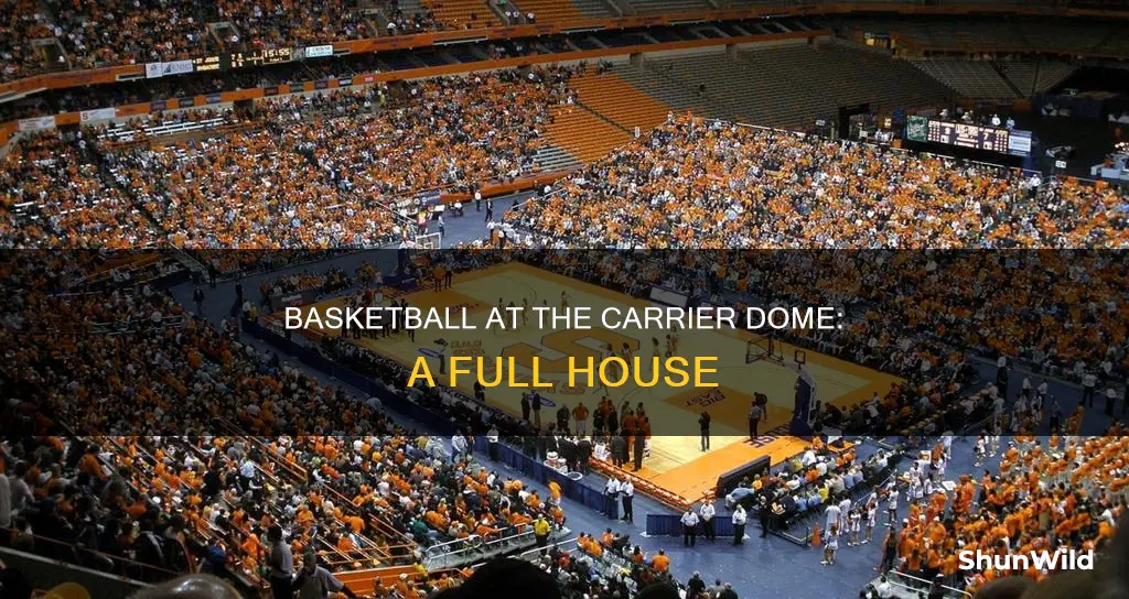 how many seats does the carrier dome have for basketball