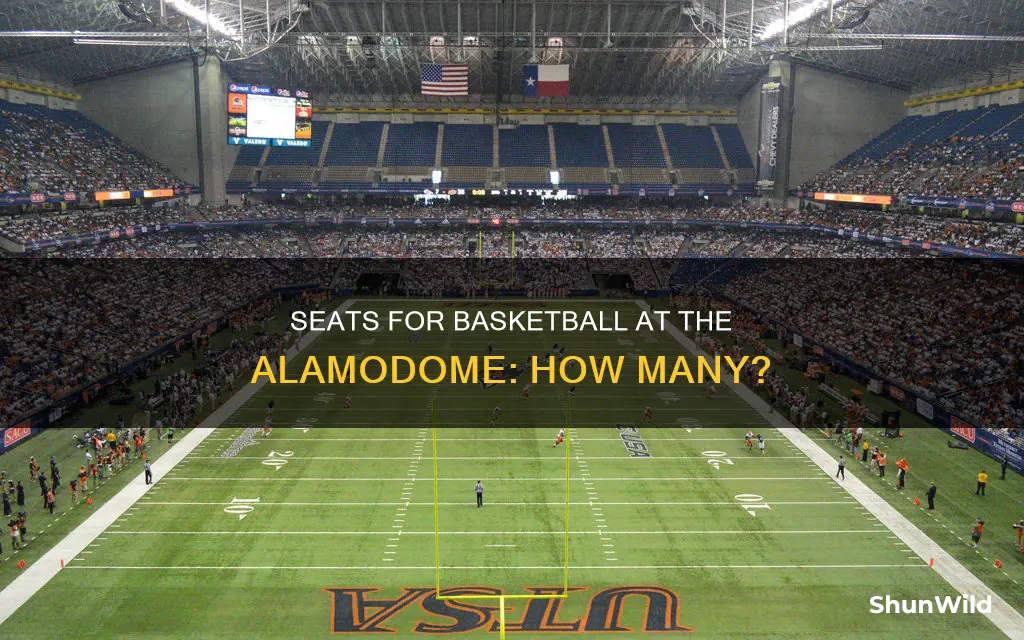 how many seats in the alamodome for basketball