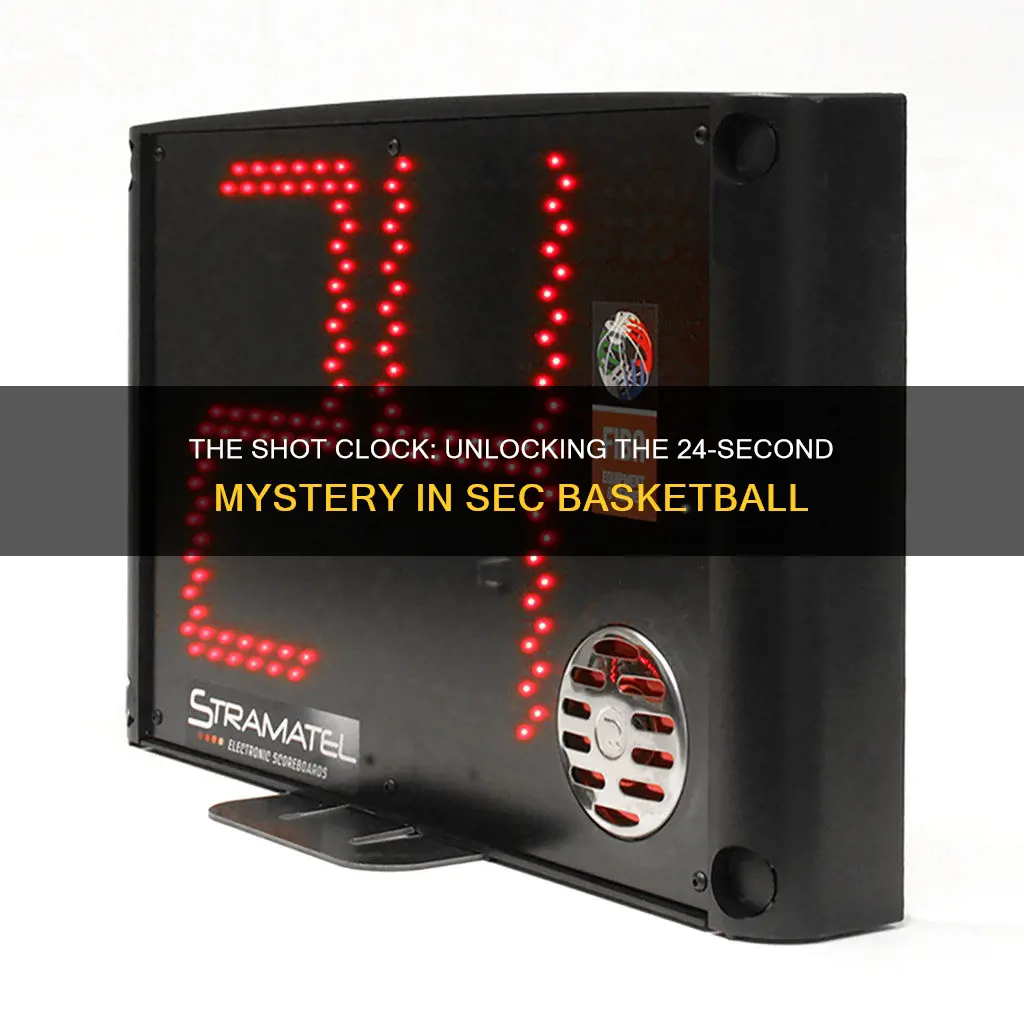 how many seconds are on shot clock in sec basketball