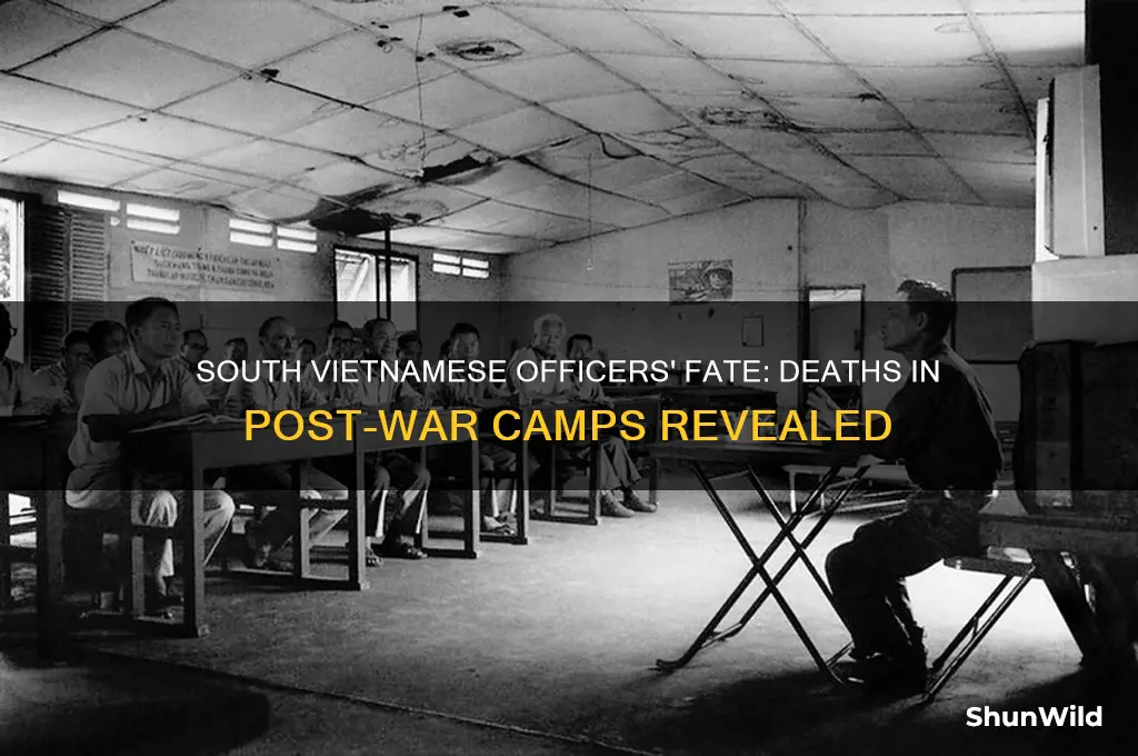how many south vietnamese officers died in concentration camp