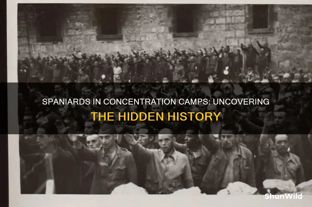 how many spaniards were in concentration camps