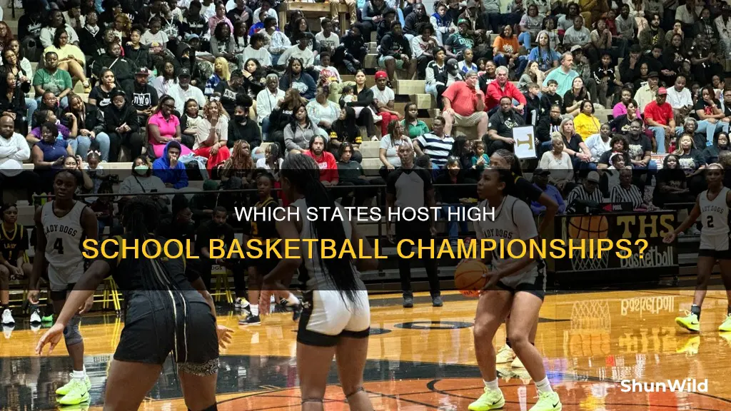 how many states conduct statewide tournaments for high school basketball