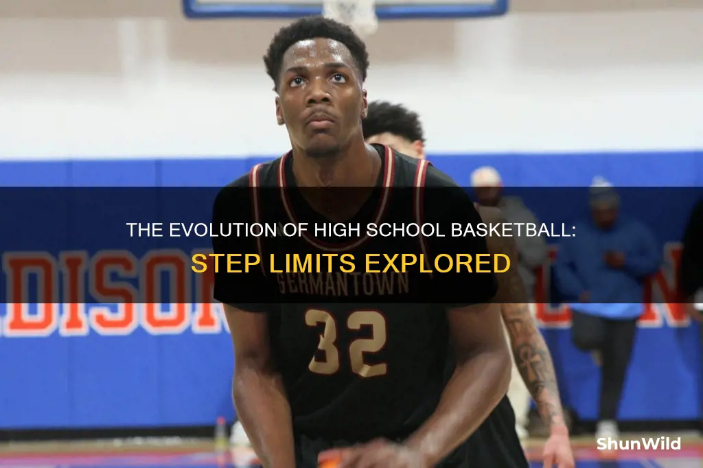 how many steps are allowed in high school basketball