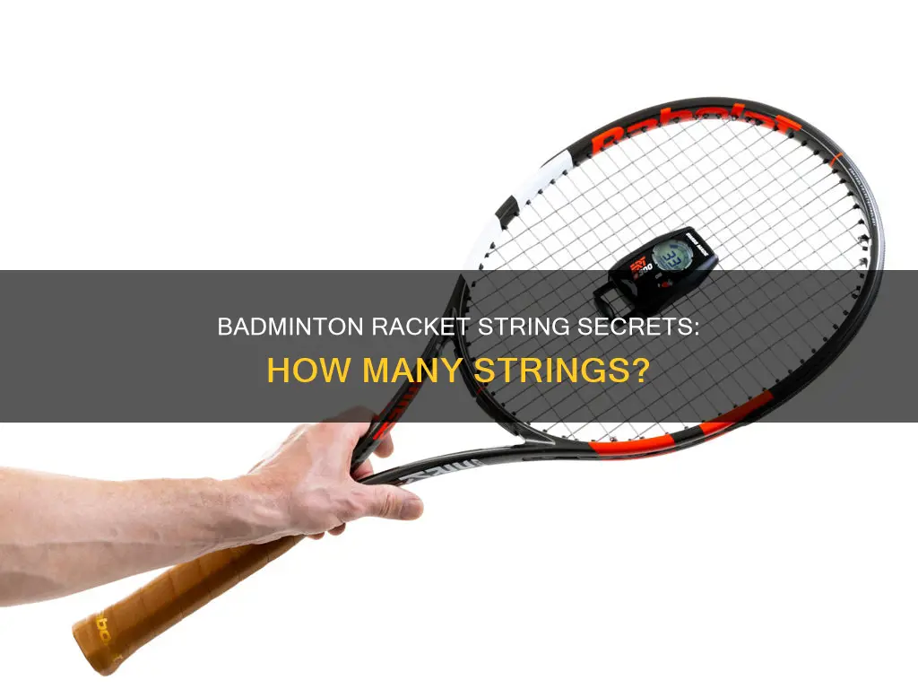 how many strings does a badminton racket have