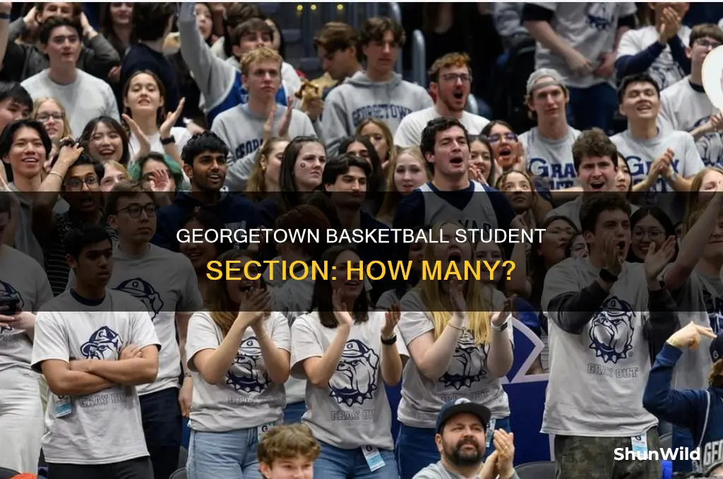 how many students in georgetown basketball student section